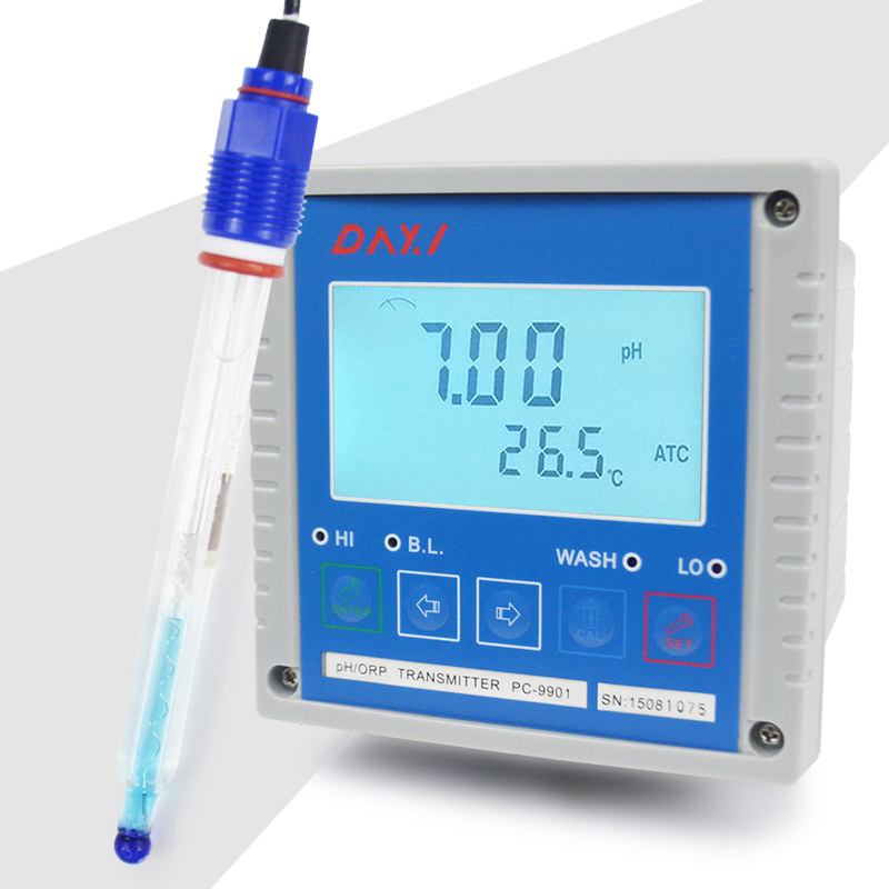 PC9901+DX801 High Precision Online Ph Electrode Ph Controller For Water Tester - copy