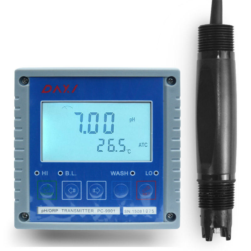 PC9901+ORP600 Water Treatment Digital Orp/Ph Meter Controller Orp Meter For Water Analysis
