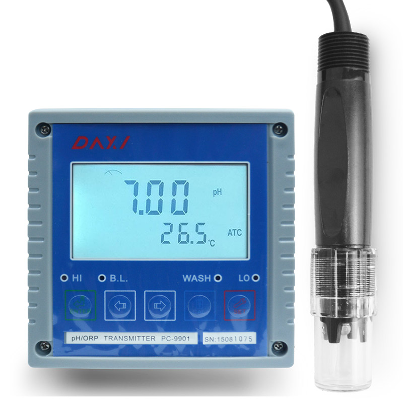 PC9901+DX350 Industrial Intelligent Online PH Controller With 4~20mA Ralay out PH Meter